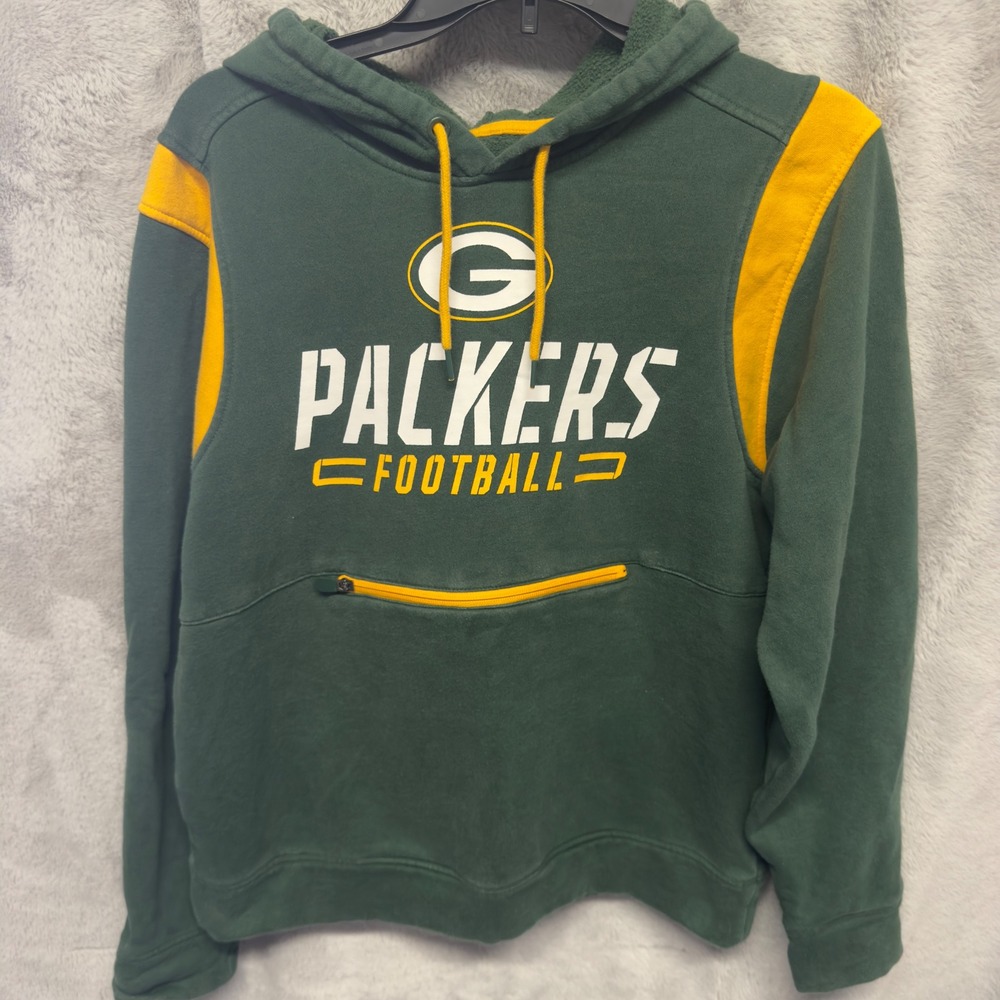 Fanatics Green Bay Packers NFL Football Hoodie Sweatshirt Mens‎ Medium M Green